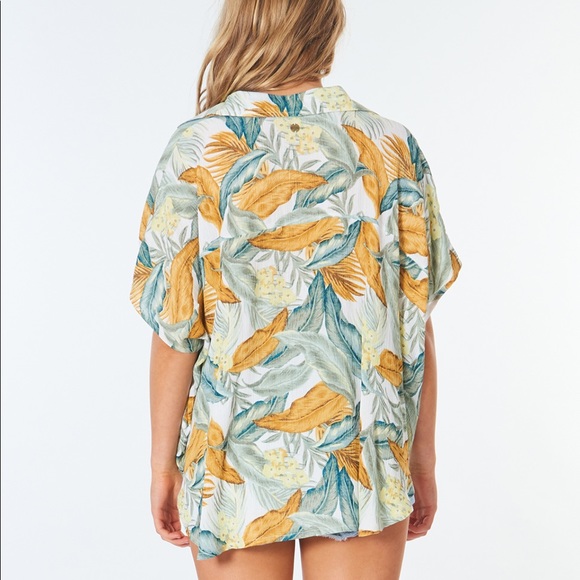 ☀️RIP CURL☀️ TROPIC SOL SHIRT COVER UP - Picture 8 of 12